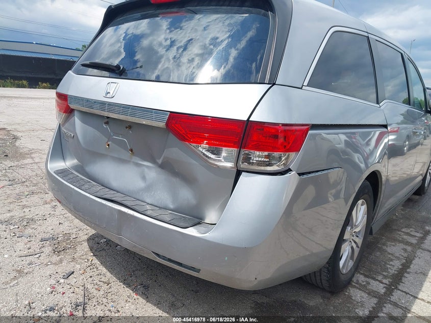 2016 Honda Odyssey VIN 5FNRL5H68GB161261 IAAI salvage auction — REAR END, Salvage (Ohio), sold $2,400 on 2026-07-19 (photo 6)