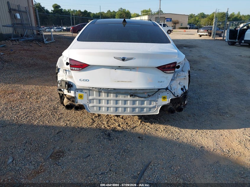 2019 Genesis G80 VIN KMTFN4JB5KU322620 IAAI salvage auction — REAR END, Salvage Title, sold $9,500 on 2026-08-24 (photo 6)