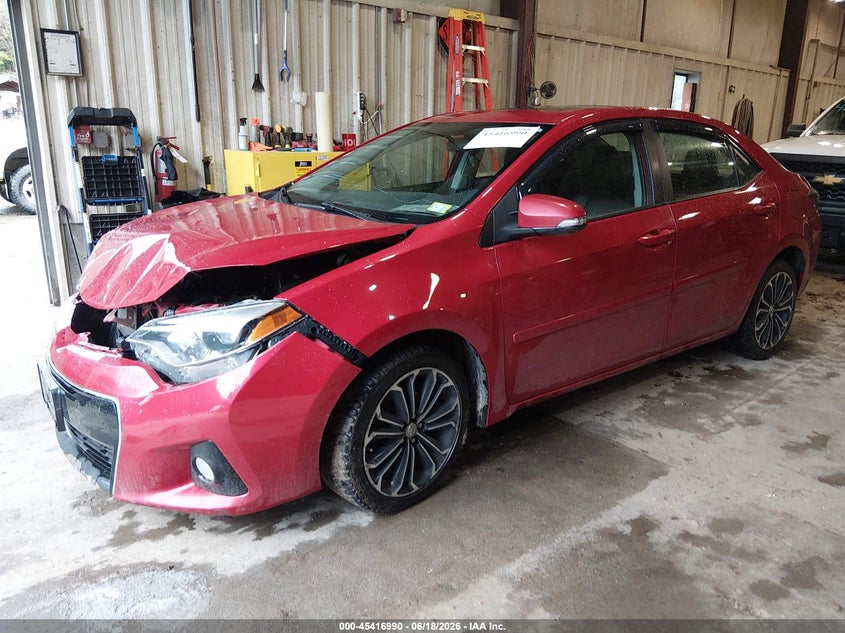 2014 Toyota Corolla VIN 5YFBURHE5EP130936 IAAI salvage auction — FRONT END, Salvage (Vermont), sold $2,700 on 2026-07-23 (photo 2)
