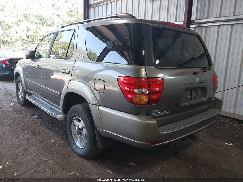 2003 Toyota Sequoia VIN 5TDZT34A63S154572 IAAI salvage auction — RIGHT FRONT, Clear (Virginia), sold $800 on 2026-07-19 (photo 3)