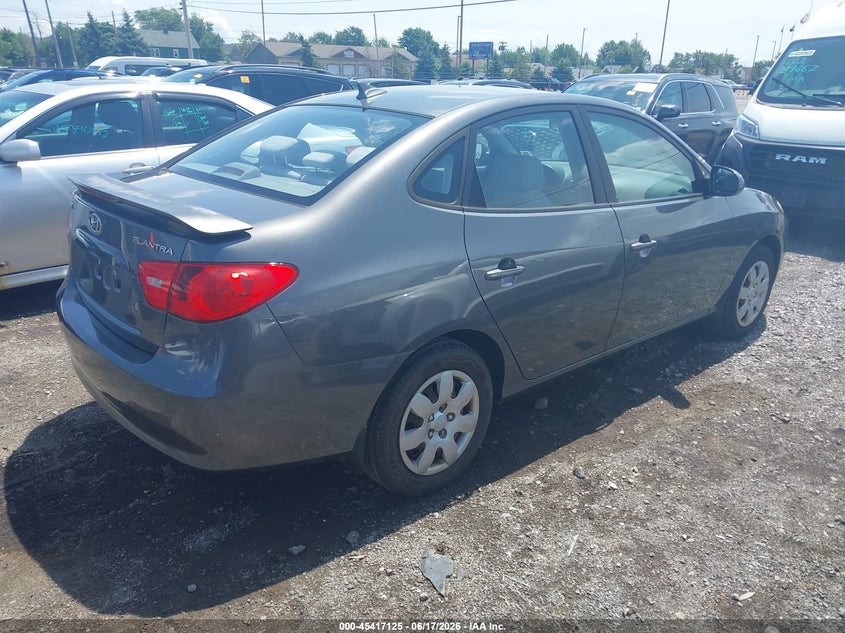 2009 Hyundai Elantra VIN KMHDU46D39U650448 IAAI salvage auction — MECHANICAL, Clear (New York), sold $325 on 2026-07-29 (photo 4)