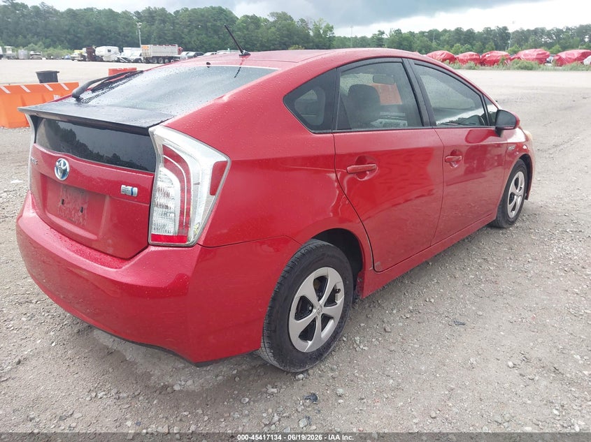 2014 Toyota Prius VIN JTDKN3DU3E1738224 IAAI salvage auction — REAR END, Salvage (North Carolina), sold $1,300 on 2026-07-21 (photo 4)