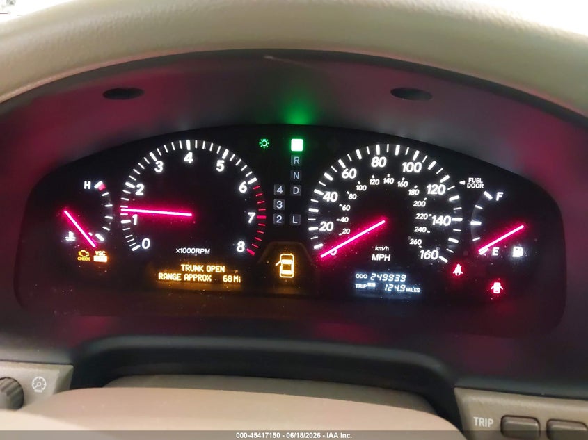 2003 Lexus Ls 430 VIN JTHBN30F930120267 IAAI salvage auction — REAR END, Mv-907A (New York), sold $400 on 2026-07-14 (photo 7)