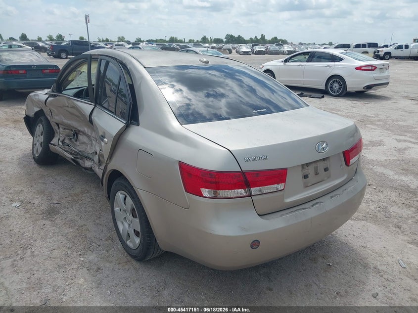 2008 Hyundai Sonata VIN 5NPET46C98H337030 IAAI salvage auction — SIDE, Salvage (Texas), sold $350 on 2026-07-08 (photo 3)