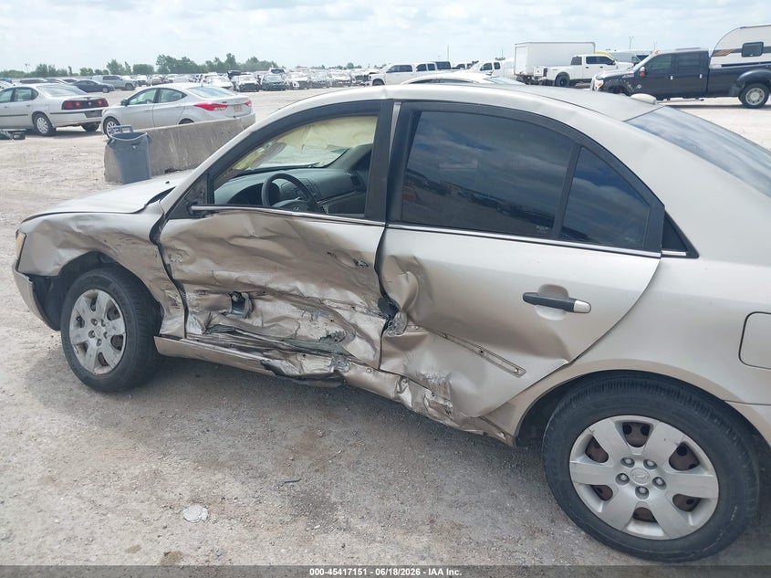 2008 Hyundai Sonata VIN 5NPET46C98H337030 IAAI salvage auction — SIDE, Salvage (Texas), sold $350 on 2026-07-08 (photo 6)