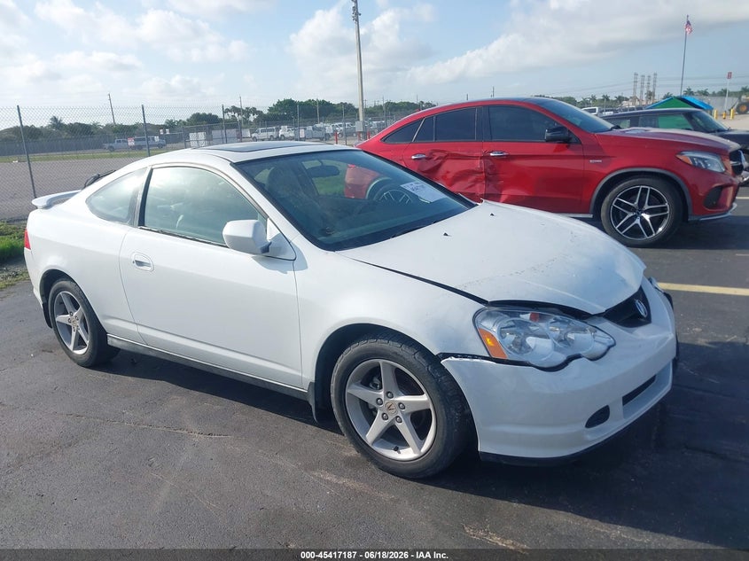 2003 Acura Rsx VIN JH4DC54803C014312 IAAI salvage auction — LEFT FRONT, Rebuildable (Florida), sold $400 on 2026-07-23 (photo 1)