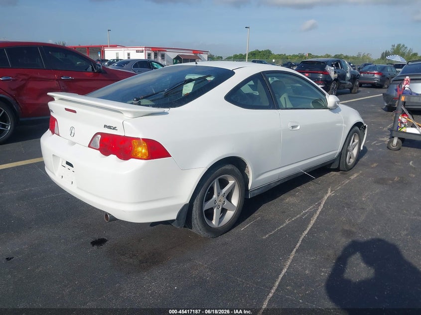2003 Acura Rsx VIN JH4DC54803C014312 IAAI salvage auction — LEFT FRONT, Rebuildable (Florida), sold $400 on 2026-07-23 (photo 4)