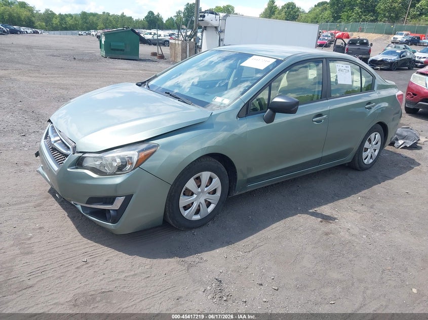 2015 Subaru Impreza VIN JF1GJAA61FH006250 IAAI salvage auction — FRONT END, Salvage (Pennsylvania), sold $1,600 on 2026-07-07 (photo 2)