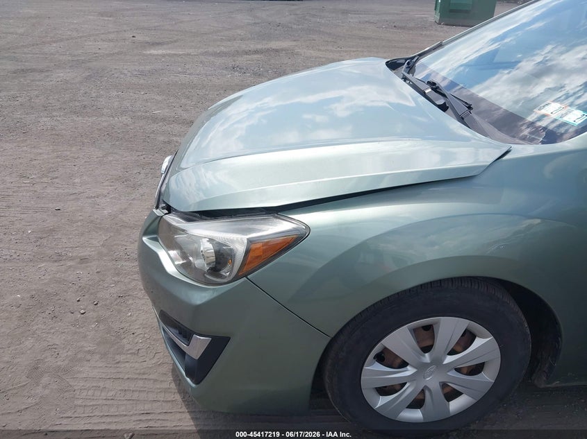2015 Subaru Impreza VIN JF1GJAA61FH006250 IAAI salvage auction — FRONT END, Salvage (Pennsylvania), sold $1,600 on 2026-07-07 (photo 6)