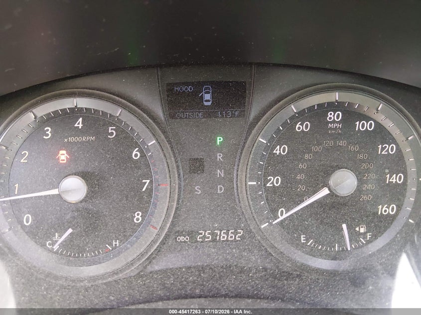 2007 Lexus Es 350 VIN JTHBJ46G072127877 IAAI salvage auction — NORMAL WEAR, Clear (Arizona), sold $25 on 2026-07-28 (photo 7)