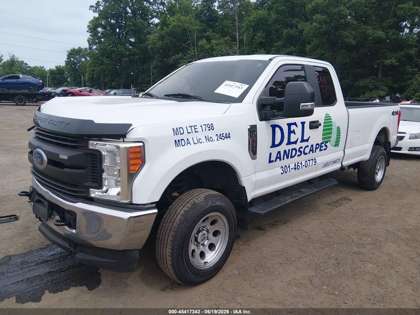 2017 Ford F250 VIN 1FT7X2B60HED64988 IAAI salvage auction — RIGHT FRONT, Salvage - Greater Than 75% (Maryland), sold $3,450 on 2026-07-25 (photo 2)