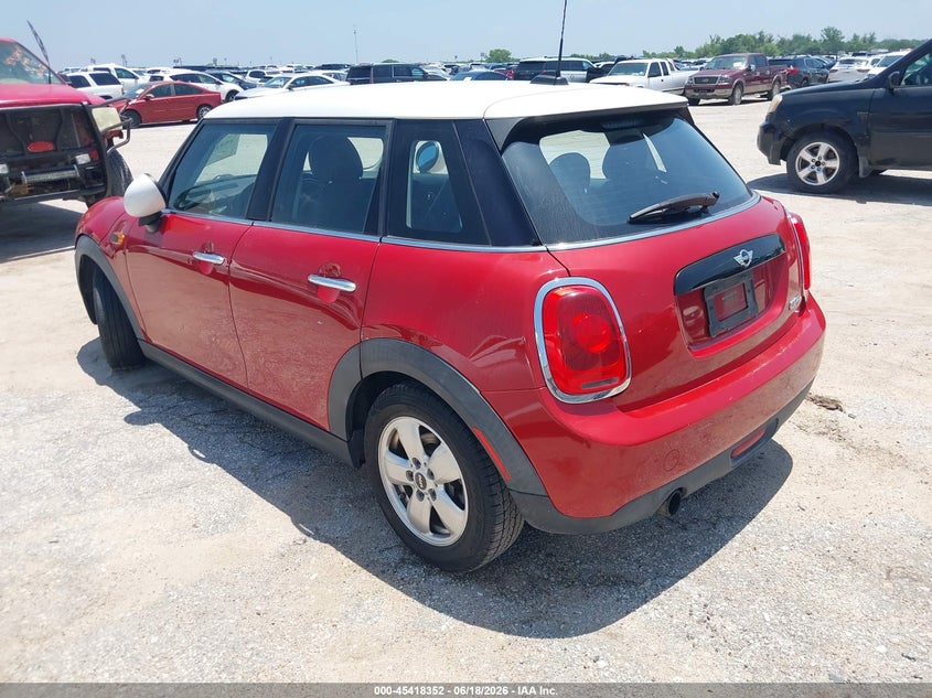 2016 Mini Hardtop VIN WMWXU1C51G2D11726 IAAI salvage auction — HAIL, Original (Texas), sold $3,100 on 2026-07-14 (photo 3)