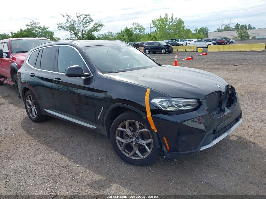 2024 BMW X3 VIN WBX57DP01RN256617 IAAI salvage auction — LEFT FRONT, Mv-907A (New York), sold $10,000 on 2026-07-28 (photo 1)