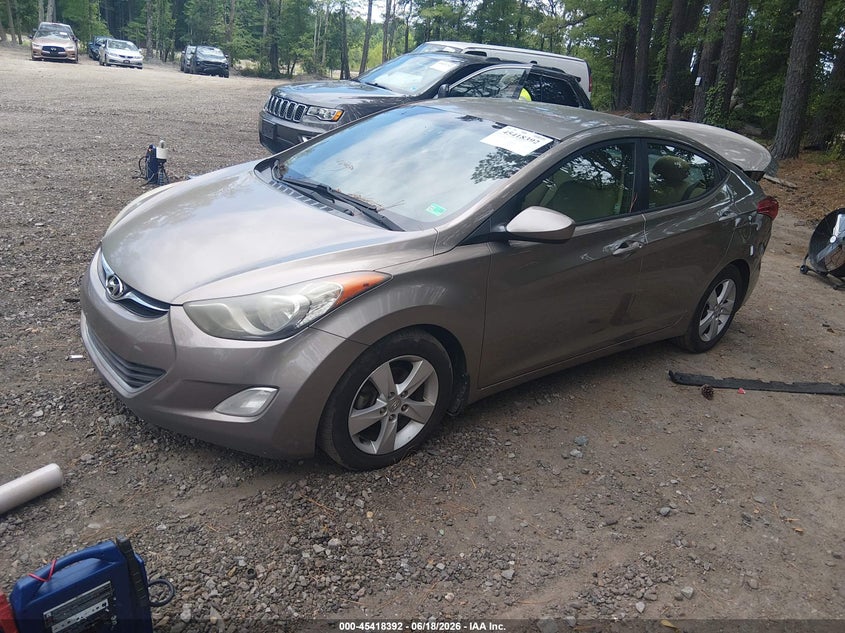 2013 Hyundai Elantra VIN 5NPDH4AEXDH389363 IAAI salvage auction — REAR END, Clear (Virginia), sold $500 on 2026-07-09 (photo 2)