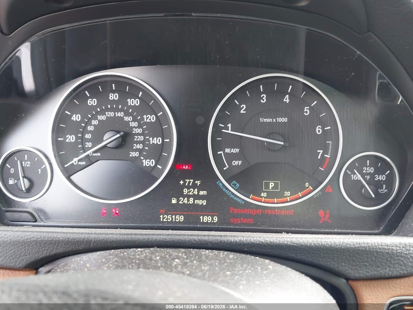 2014 BMW 3er VIN WBA3A5G53ENP31943 IAAI salvage auction — LEFT FRONT, Salvage Title, sold $1,200 on 2026-08-19 (photo 7)