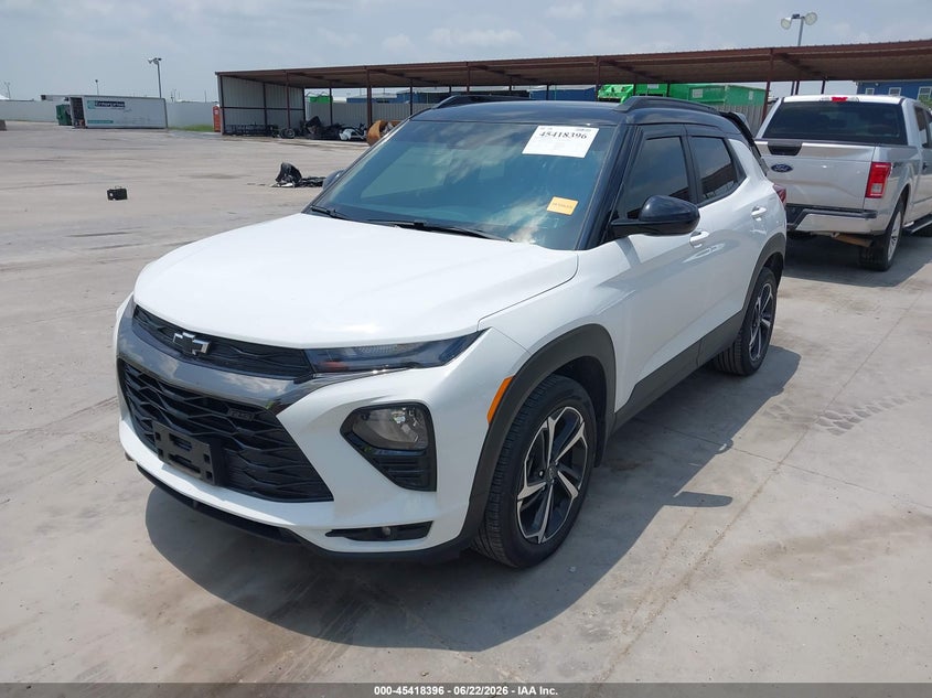 2021 Chevrolet Trailblazer VIN KL79MTSL9MB123369 IAAI salvage auction — REAR END, Original (Texas), sold $5,400 on 2026-07-29 (photo 2)