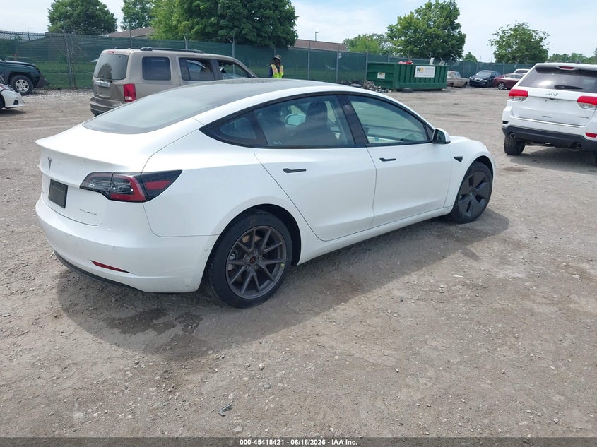 2021 Tesla Model 3 VIN 5YJ3E1EB7MF054854 IAAI salvage auction — UNDERCARRIAGE, Salvage (Pennsylvania), sold $6,500 on 2026-07-12 (photo 4)