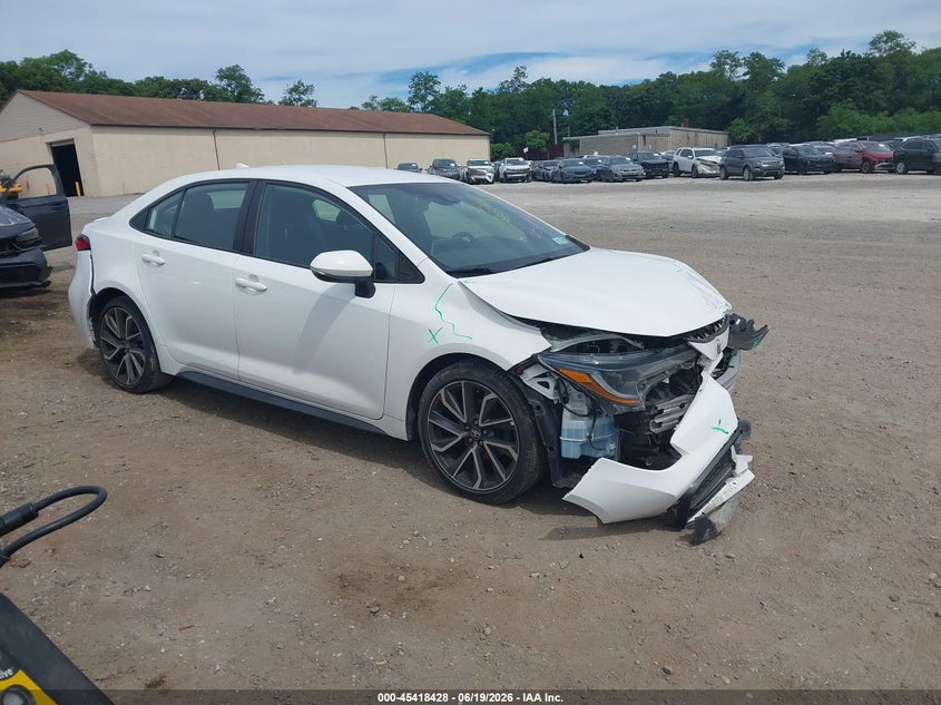 2021 Toyota Corolla VIN 5YFS4MCE0MP063090 IAAI salvage auction — FRONT END, Mv-907A (New York), sold $3,800 on 2026-07-07 (photo 1)