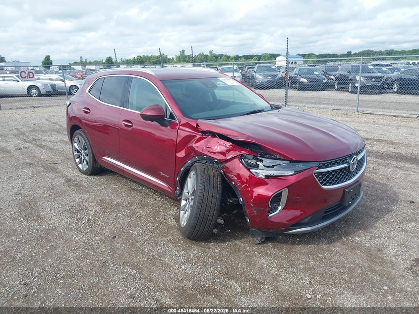 2021 Buick Envision VIN LRBFZRR49MD148039 IAAI salvage auction — RIGHT FRONT, Salvage (Illinois), sold $4,650 on 2026-07-22 (photo 1)