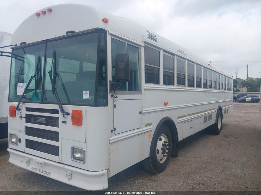 2013 Thomas Transit bus VIN 1T88S2E23D1155238 IAAI salvage auction — SIDE, Sf97 (Texas), sold $16,950 on 2026-08-04 (photo 2)