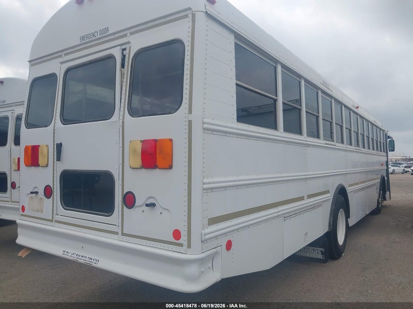2013 Thomas Transit bus VIN 1T88S2E23D1155238 IAAI salvage auction — SIDE, Sf97 (Texas), sold $16,950 on 2026-08-04 (photo 4)