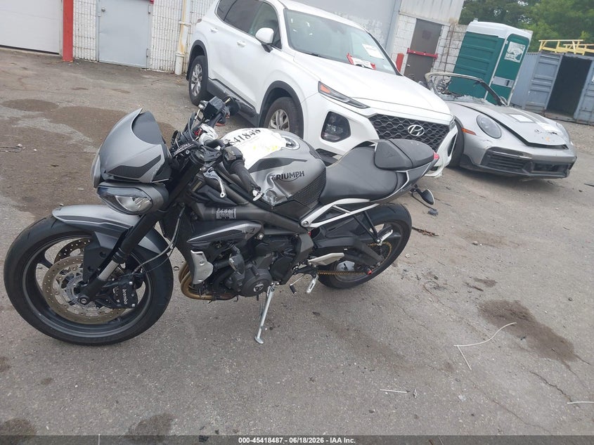 2022 Triumph motorcycle Street VIN SMTA544D4NTAY3453 IAAI salvage auction — FRONT END, Mv-907A (New York), sold $2,225 on 2026-07-08 (photo 9)