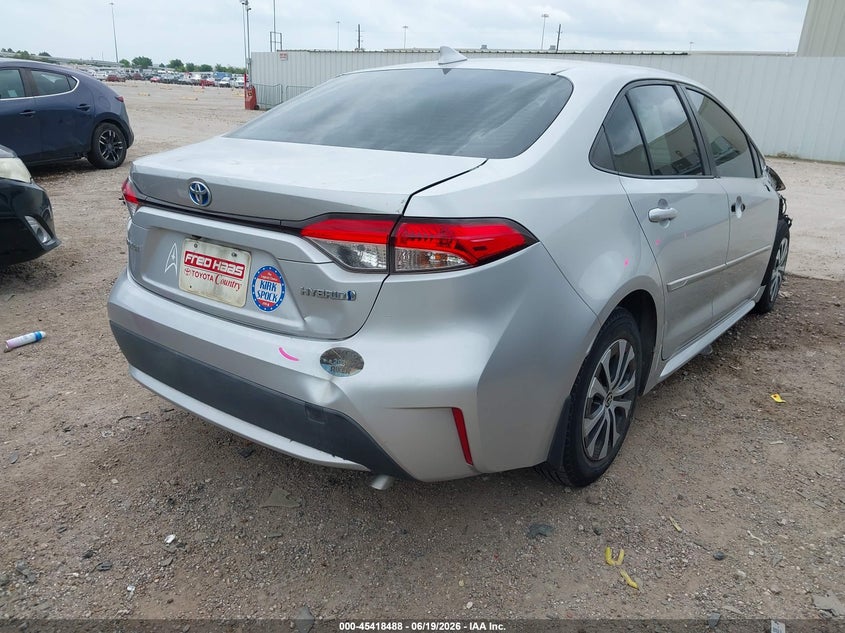 2020 Toyota Corolla VIN JTDEBRBE9LJ011347 IAAI salvage auction — FRONT END, Original (Texas), sold $4,550 on 2026-07-23 (photo 4)