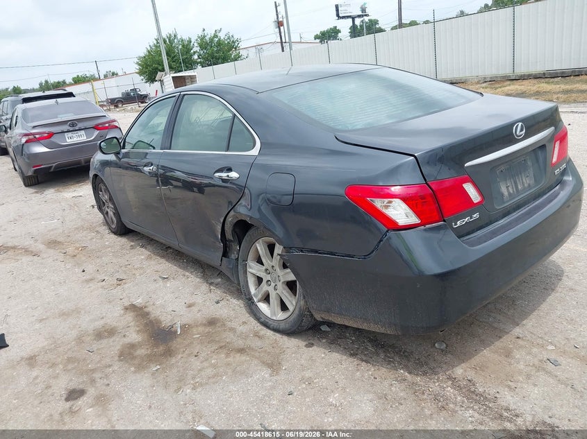 2009 Lexus Es 350 VIN JTHBJ46G292304979 IAAI salvage auction — LEFT REAR, Original (Texas), sold $1,150 on 2026-07-22 (photo 3)