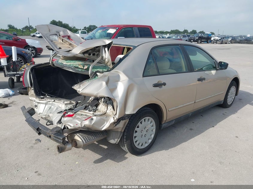 2007 Honda Accord VIN JHMCM56147C010374 IAAI salvage auction — RIGHT REAR, Salvage (Texas), sold $275 on 2026-07-09 (photo 4)