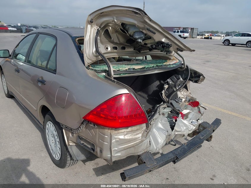 2007 Honda Accord VIN JHMCM56147C010374 IAAI salvage auction — RIGHT REAR, Salvage (Texas), sold $275 on 2026-07-09 (photo 6)