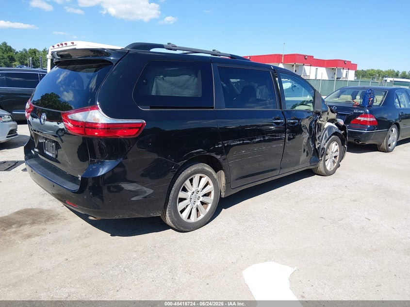 2017 Toyota Sienna VIN 5TDDZ3DC9HS152641 IAAI salvage auction — RIGHT FRONT, Salvage Title, sold $25 on 2026-07-23 (photo 4)