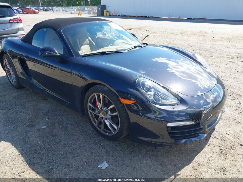 2014 Porsche Boxster VIN WP0CB2A80ES141086 IAAI salvage auction — REAR END, Salvage (Massachusetts), sold $17,875 on 2026-09-18 (photo 1)