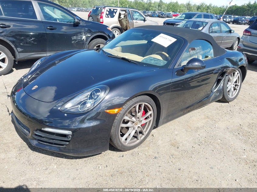 2014 Porsche Boxster VIN WP0CB2A80ES141086 IAAI salvage auction — REAR END, Salvage (Massachusetts), sold $17,875 on 2026-09-18 (photo 2)