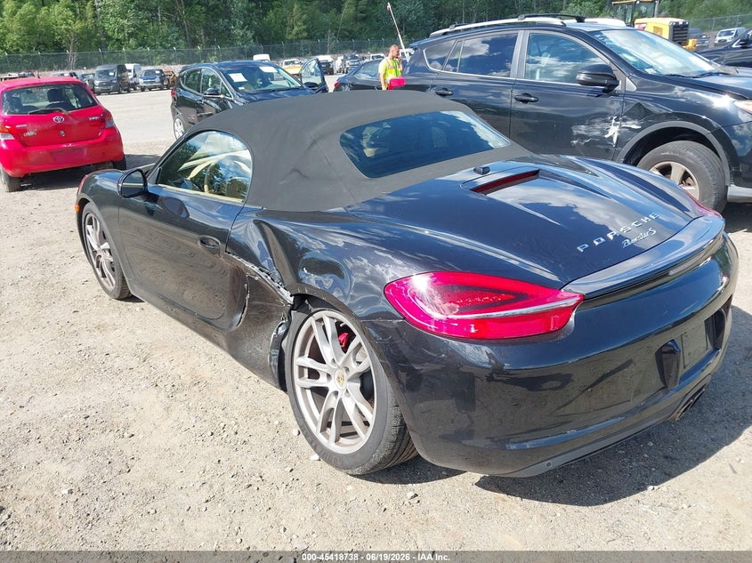 2014 Porsche Boxster VIN WP0CB2A80ES141086 IAAI salvage auction — REAR END, Salvage (Massachusetts), sold $17,875 on 2026-09-18 (photo 3)