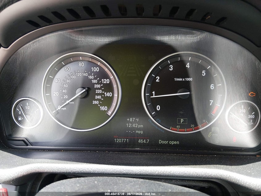 2013 BMW X3 VIN 5UXWX9C54D0D02125 IAAI salvage auction — NORMAL WEAR, Clear (Mississippi), sold $1,650 on 2026-07-06 (photo 7)