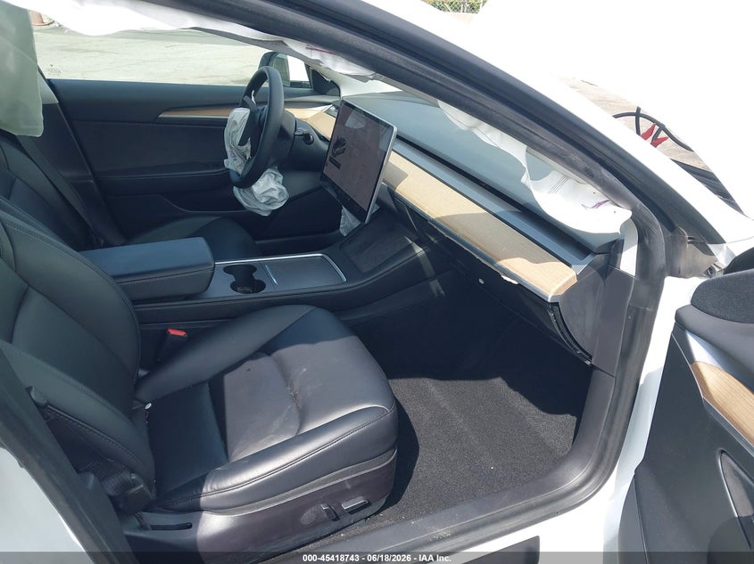 2021 Tesla Model 3 VIN 5YJ3E1EB1MF035443 IAAI salvage auction — LEFT FRONT, Salvage (North Carolina), sold $8,200 on 2026-07-23 (photo 5)
