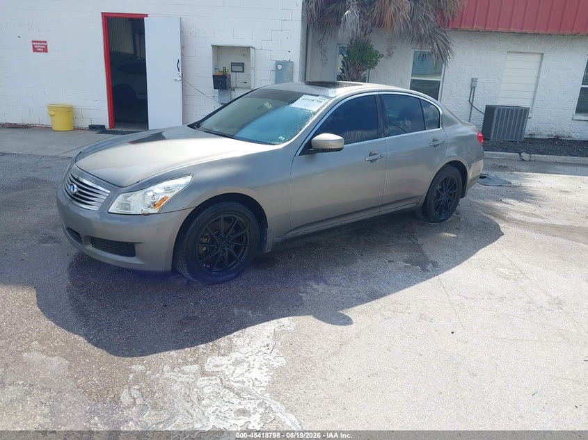 2009 Infiniti G37 VIN JNKCV61F29M362940 IAAI salvage auction — ENGINE DAMAGE, Clear (Florida), sold $250 on 2026-07-22 (photo 2)