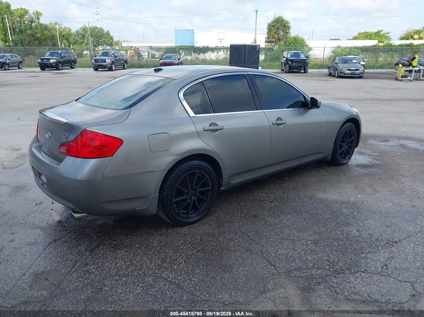 2009 Infiniti G37 VIN JNKCV61F29M362940 IAAI salvage auction — ENGINE DAMAGE, Clear (Florida), sold $250 on 2026-07-22 (photo 4)
