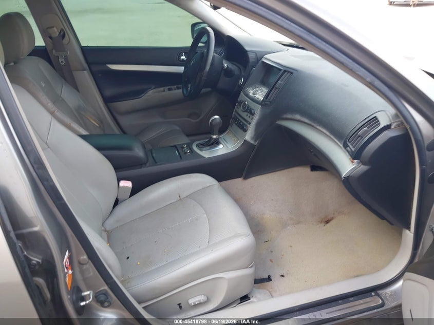 2009 Infiniti G37 VIN JNKCV61F29M362940 IAAI salvage auction — ENGINE DAMAGE, Clear (Florida), sold $250 on 2026-07-22 (photo 5)