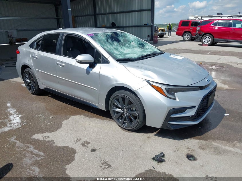 2023 Toyota Corolla VIN JTDBDMHE0PJ000640 IAAI salvage auction — HAIL, Salvage (Nebraska), sold $6,775 on 2026-07-30 (photo 1)
