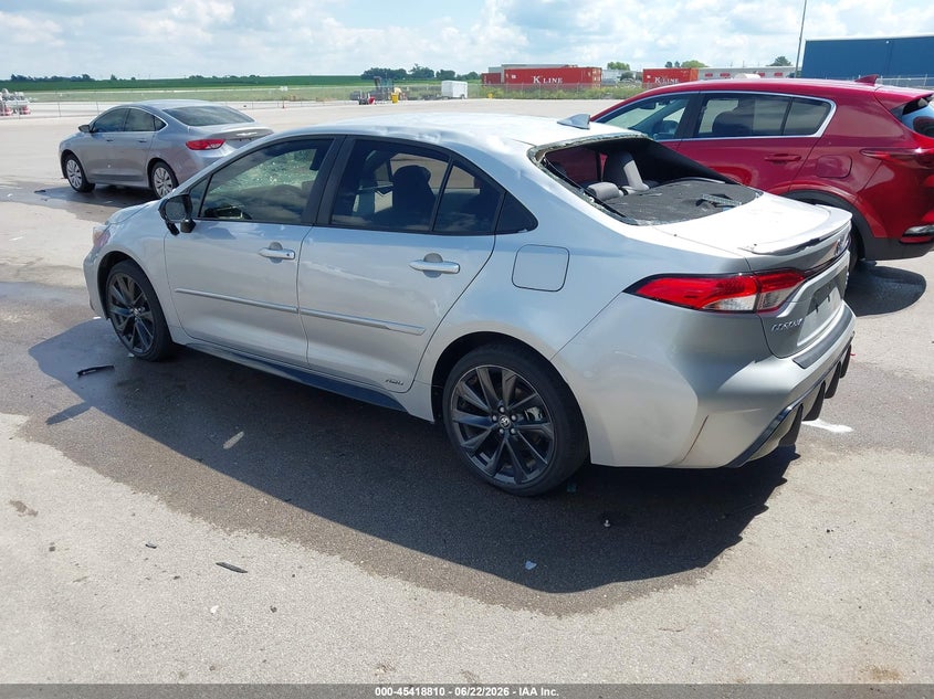 2023 Toyota Corolla VIN JTDBDMHE0PJ000640 IAAI salvage auction — HAIL, Salvage (Nebraska), sold $6,775 on 2026-07-30 (photo 3)