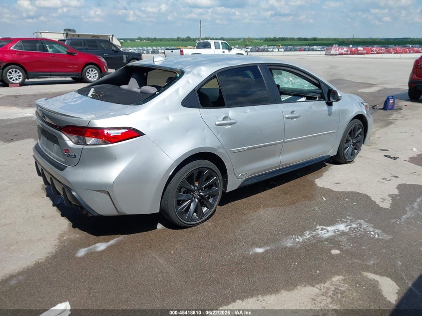 2023 Toyota Corolla VIN JTDBDMHE0PJ000640 IAAI salvage auction — HAIL, Salvage (Nebraska), sold $6,775 on 2026-07-30 (photo 4)