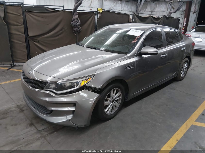 2018 Kia Optima VIN 5XXGT4L31JG212117 IAAI salvage auction — FRONT END, Salvage (Arizona), sold $2,350 on 2026-07-29 (photo 2)