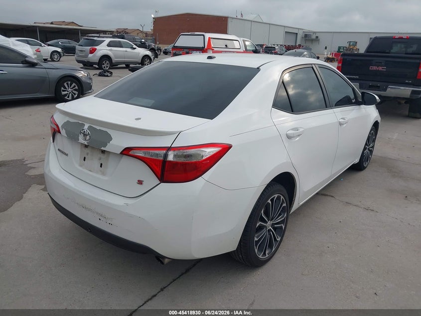 2014 Toyota Corolla VIN 5YFBURHE8EP056119 IAAI salvage auction — LEFT FRONT, Original (Texas), sold $2,700 on 2026-07-29 (photo 4)