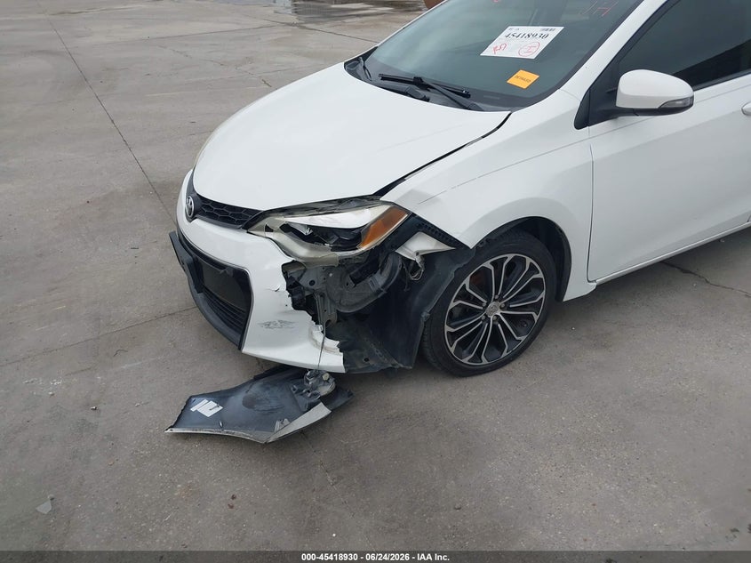 2014 Toyota Corolla VIN 5YFBURHE8EP056119 IAAI salvage auction — LEFT FRONT, Original (Texas), sold $2,700 on 2026-07-29 (photo 6)