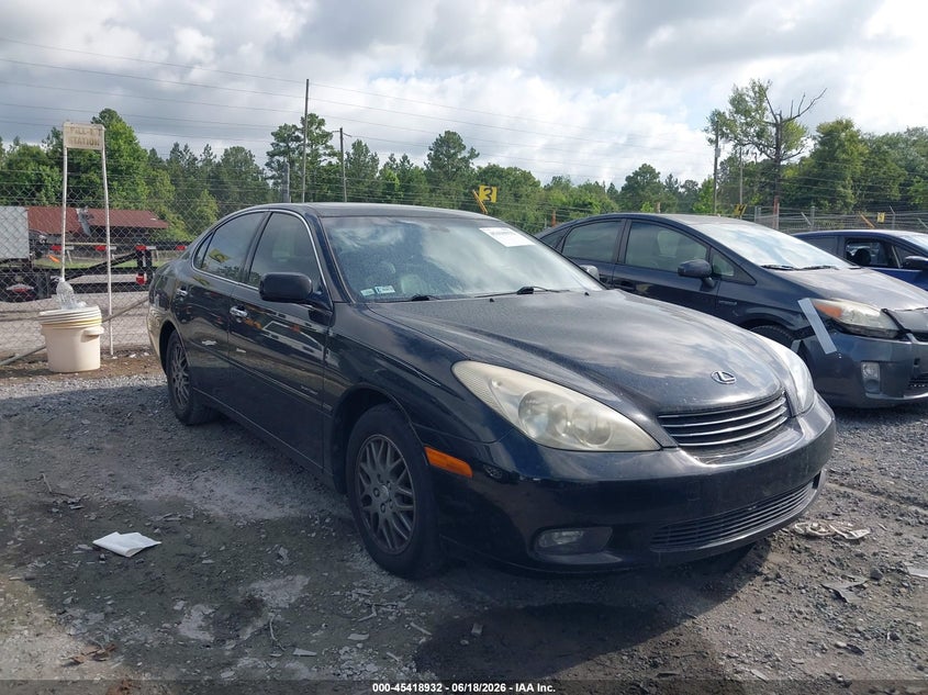 2004 Lexus Es 330 VIN JTHBA30G445046605 IAAI salvage auction — NORMAL WEAR, Salvage (South Carolina), sold $575 on 2026-07-07 (photo 1)