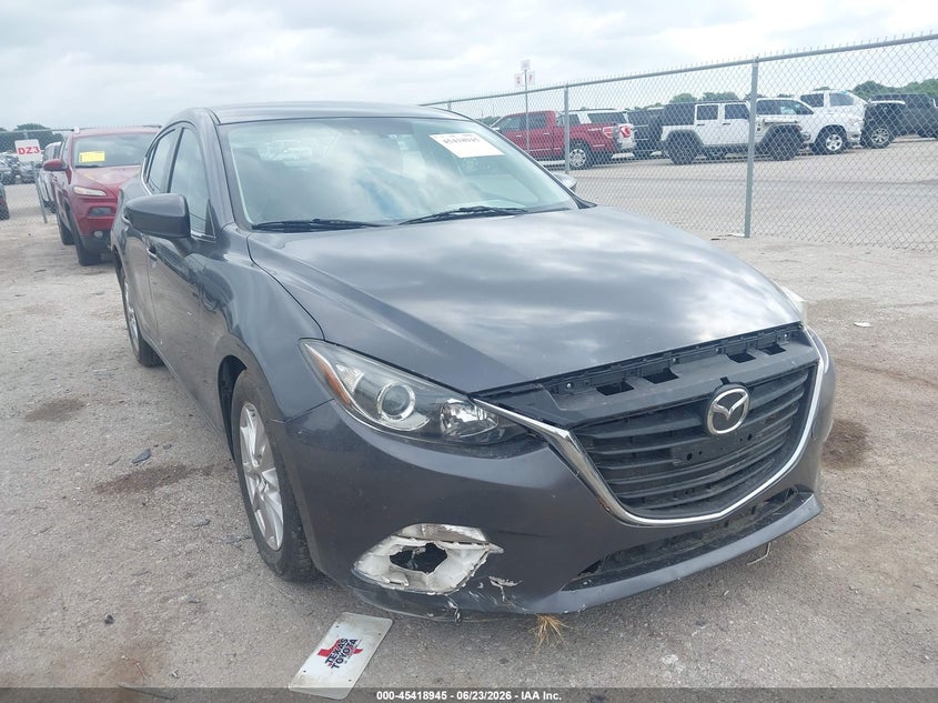 2016 Mazda 3 VIN JM1BM1U78G1316115 IAAI salvage auction — FRONT END, Salvage (Texas), sold $2,675 on 2026-07-24 (photo 1)