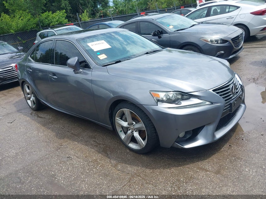 2014 Lexus Is VIN JTHBE1D20E5004750 IAAI salvage auction — LEFT SIDE, Salvage (Missouri), sold $4,400 on 2026-07-19 (photo 1)