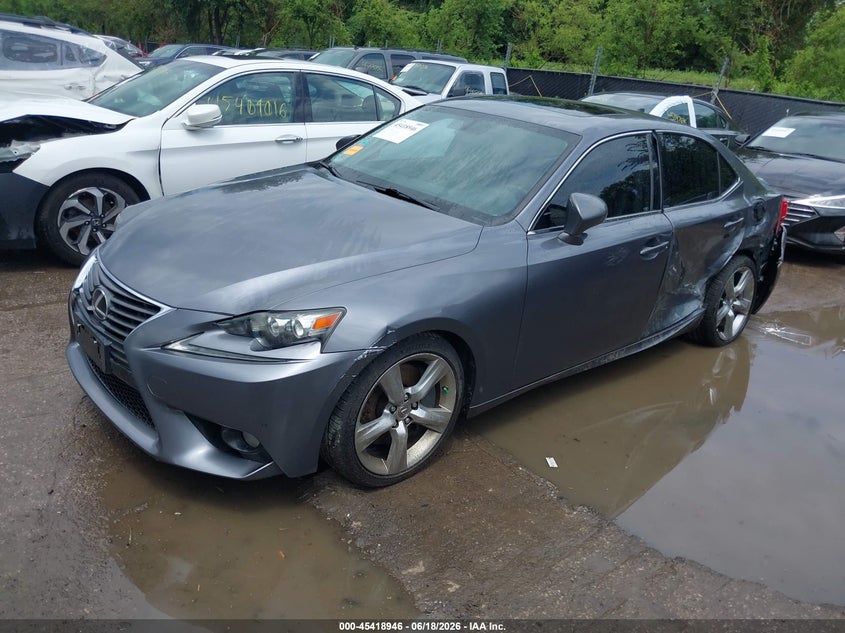 2014 Lexus Is VIN JTHBE1D20E5004750 IAAI salvage auction — LEFT SIDE, Salvage (Missouri), sold $4,400 on 2026-07-19 (photo 2)