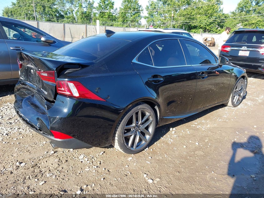 2015 Lexus Is VIN JTHCE1D27F5006453 IAAI salvage auction — REAR END, Salvage Title, sold $7,000 on 2026-07-23 (photo 4)